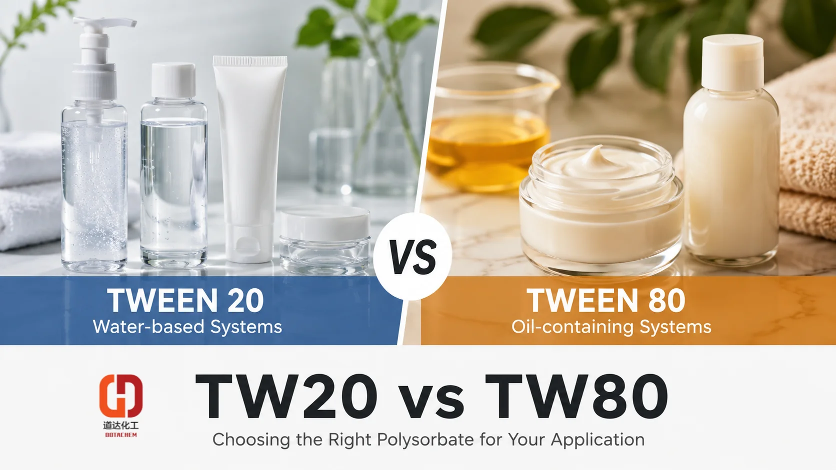 Tween 80 vs Tween 20: Kluczowe różnice i sposób wyboru dla swojej aplikacji