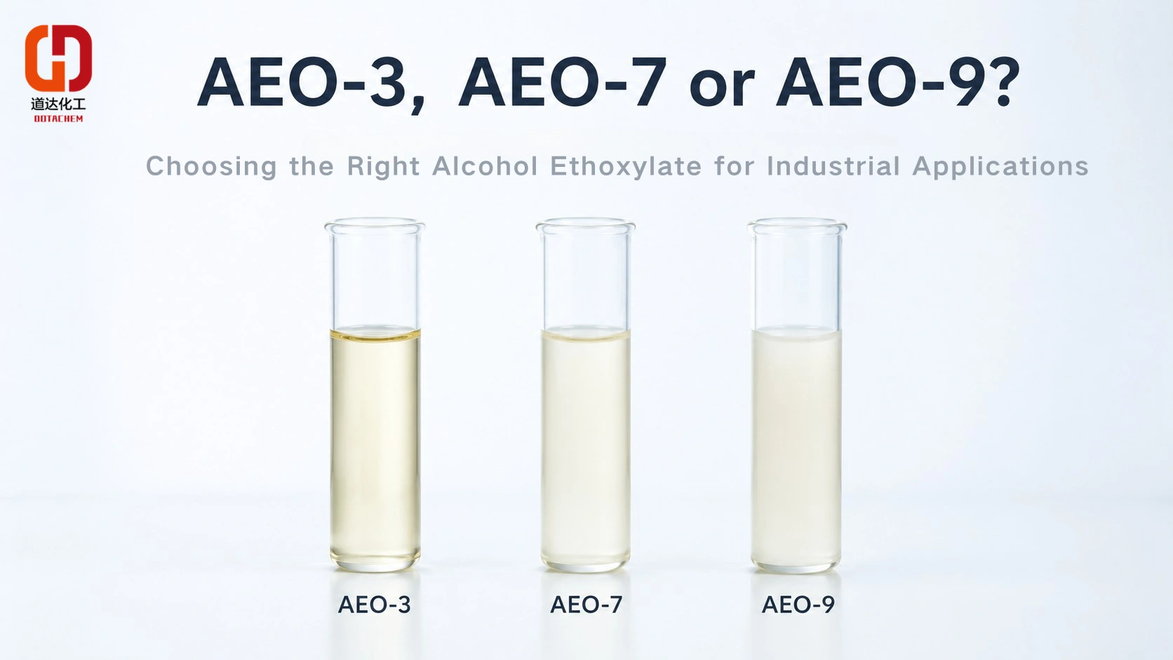 AEO-3, AEO-7 czy AEO-9? Wybór odpowiedniego etoksylanu alkoholu do zastosowań przemysłowych
